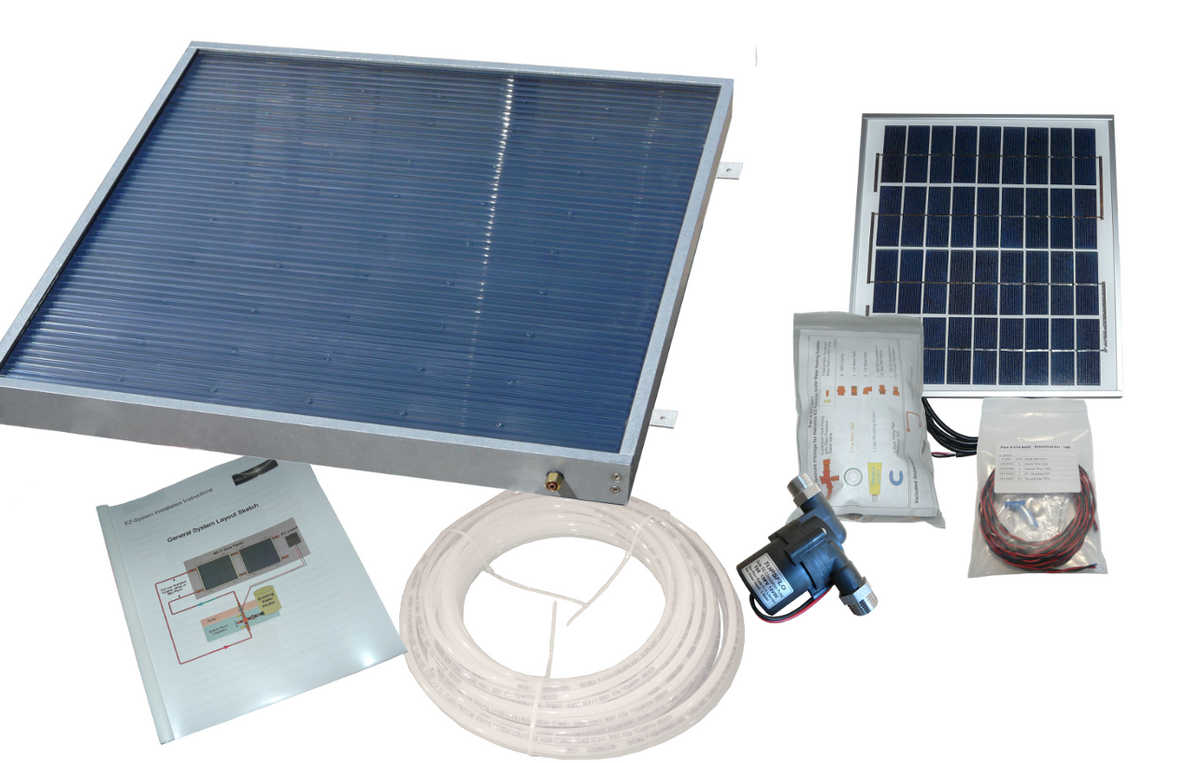 RV Solar Water Heater Kit Direct Circulation - Main Image