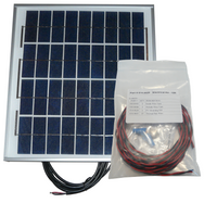 25W Photovoltaic Solar Panel with Wire and Mounting Kit