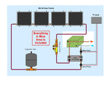 Boat Freeze Protected Solar Water Heating Kit: With External Heat Exchanger